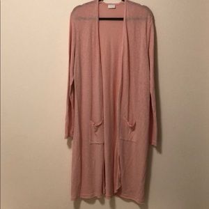 Abound Pink Duster Sweater